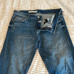 Pilcro and the Letterpress Blue Straight Leg Jeans